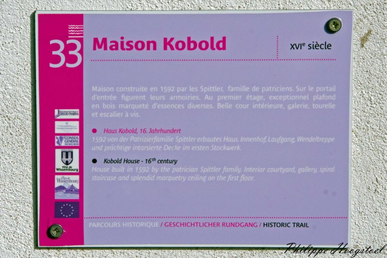 Maison Kobold Xvie Siecle Wissembourg Buitenkant foto